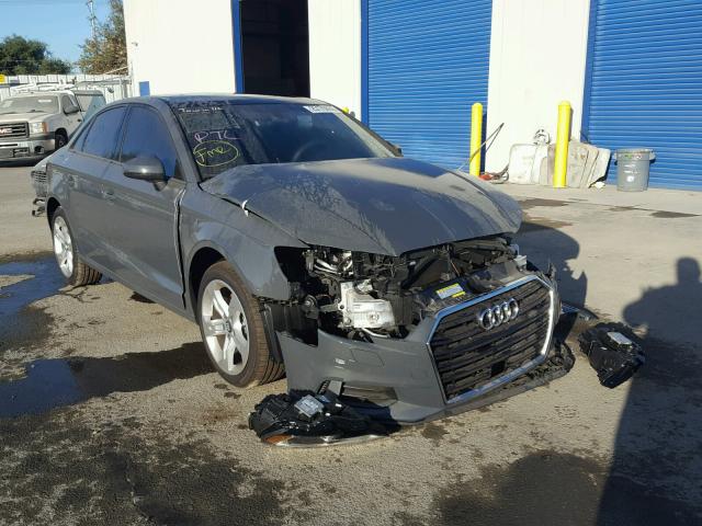 WAUAUGFF3J1023004 - 2018 AUDI A3 PREMIUM GRAY photo 1