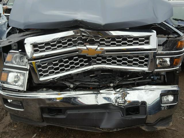 3GCUKREC0FG521923 - 2015 CHEVROLET SILVERADO BLUE photo 9