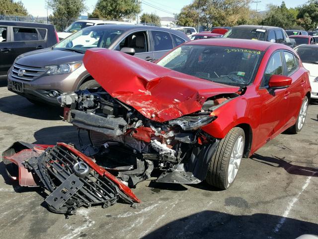 3MZBN1L77HM154932 - 2017 MAZDA 3 TOURING RED photo 2