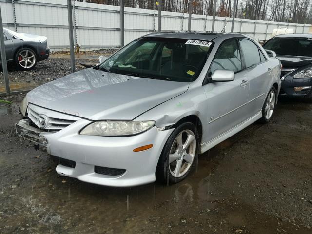 1YVHP80DX55M05819 - 2005 MAZDA 6 S SILVER photo 2