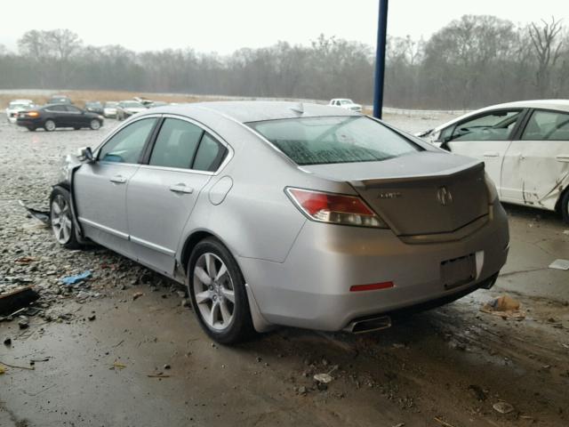 19UUA8F27CA014323 - 2012 ACURA TL SILVER photo 3