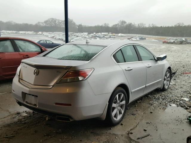 19UUA8F27CA014323 - 2012 ACURA TL SILVER photo 4