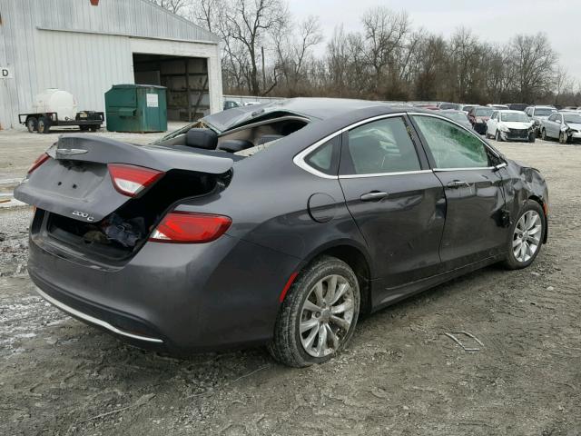 1C3CCCCB7FN559757 - 2015 CHRYSLER 200 C GRAY photo 4