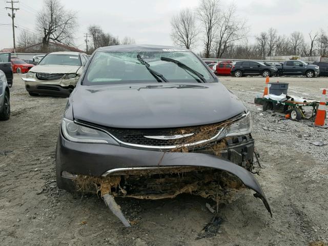 1C3CCCCB7FN559757 - 2015 CHRYSLER 200 C GRAY photo 9