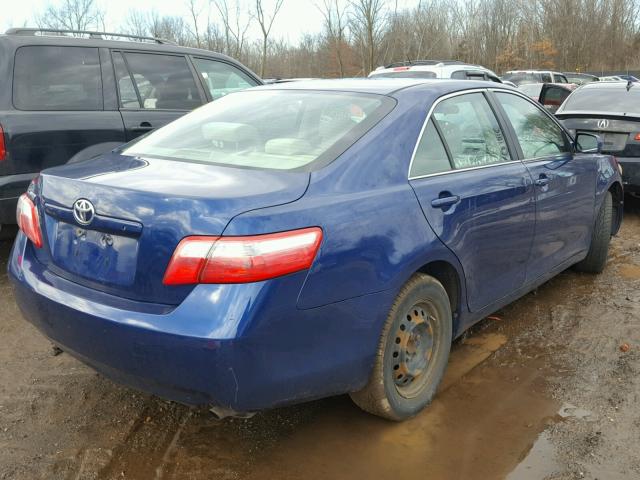 4T1BE46KX9U269425 - 2009 TOYOTA CAMRY BASE BLUE photo 4