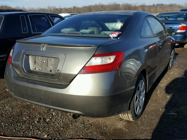 2HGFG126X6H537168 - 2006 HONDA CIVIC LX GRAY photo 4