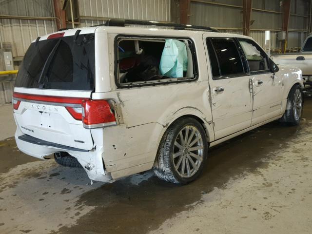 5LMJJ3HTXFEJ04310 - 2015 LINCOLN NAVIGATOR WHITE photo 4