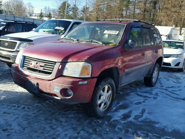 1GKDT13S842163795 - 2004 GMC ENVOY RED photo 2