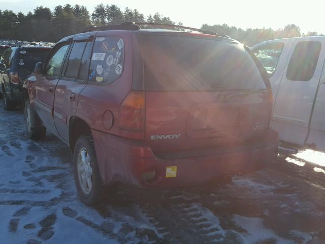 1GKDT13S842163795 - 2004 GMC ENVOY RED photo 3