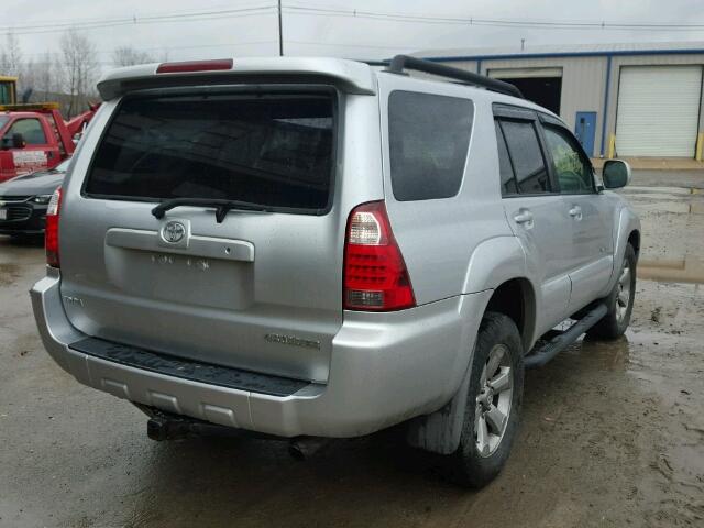 JTEZU14R78K017500 - 2008 TOYOTA 4RUNNER SR SILVER photo 4