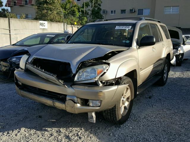 JTEZU14R840040242 - 2004 TOYOTA 4RUNNER SR BEIGE photo 2