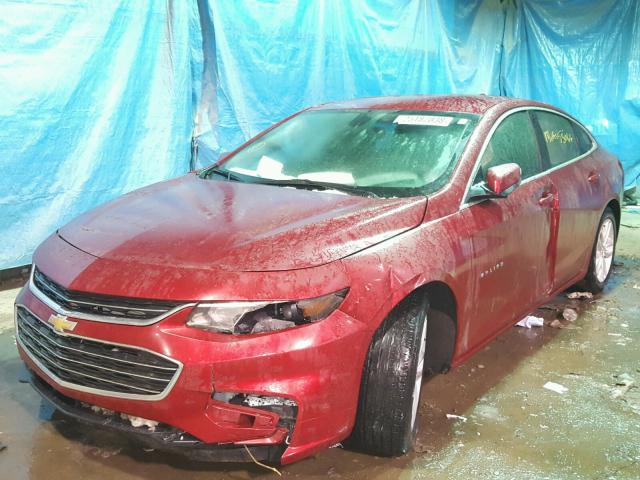 1G1ZE5ST9GF307230 - 2016 CHEVROLET MALIBU LT RED photo 2