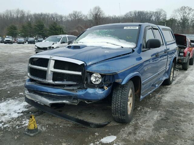 1D7HU18D54S765886 - 2004 DODGE RAM 1500 S BLUE photo 2