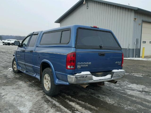 1D7HU18D54S765886 - 2004 DODGE RAM 1500 S BLUE photo 3