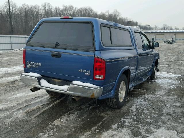 1D7HU18D54S765886 - 2004 DODGE RAM 1500 S BLUE photo 4