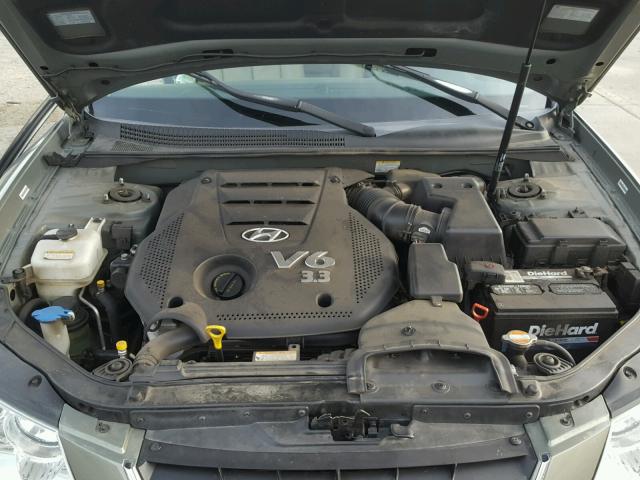 5NPEU46F79H407617 - 2009 HYUNDAI SONATA SE GRAY photo 7