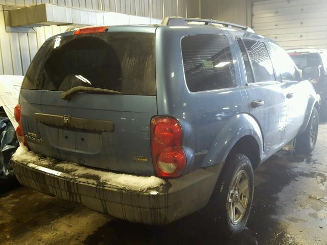 1D8HD38P87F540330 - 2007 DODGE DURANGO SX BLUE photo 4