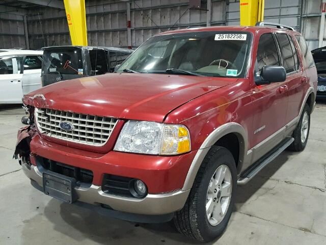 1FMZU74K74ZA05046 - 2004 FORD EXPLORER E RED photo 2