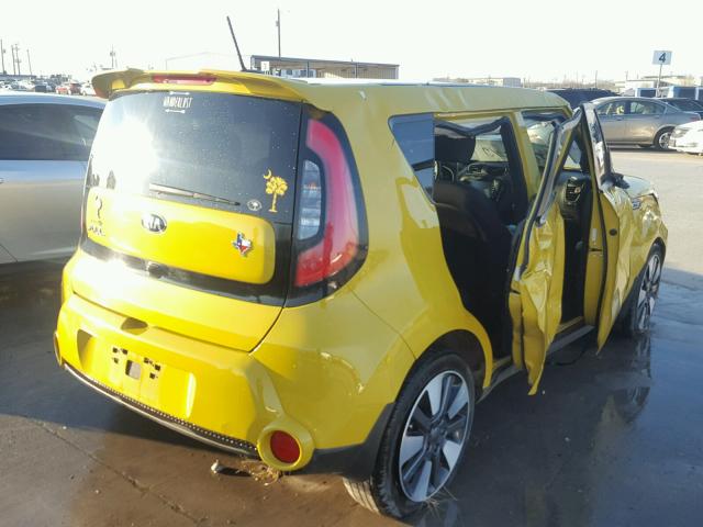 KNDJX3A54F7210144 - 2015 KIA SOUL ! YELLOW photo 4