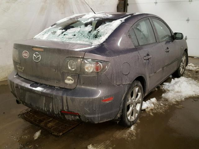 JM1BK32G291210914 - 2009 MAZDA 3 I GRAY photo 4