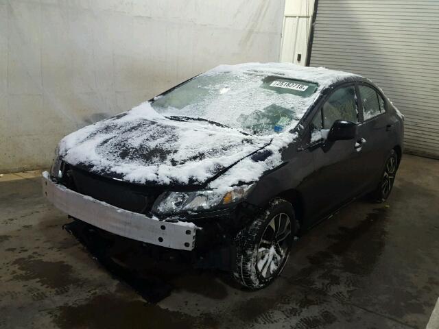 2HGFB2F89DH532010 - 2013 HONDA CIVIC EX შავი ფოტო 2