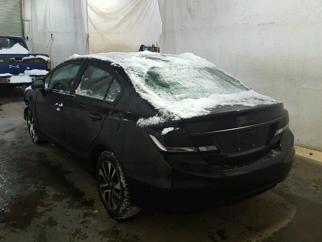 2HGFB2F89DH532010 - 2013 HONDA CIVIC EX შავი ფოტო 3