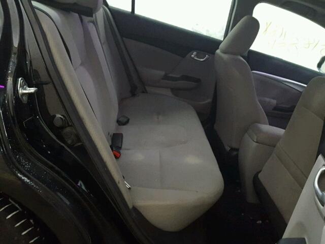 2HGFB2F89DH532010 - 2013 HONDA CIVIC EX შავი ფოტო 6