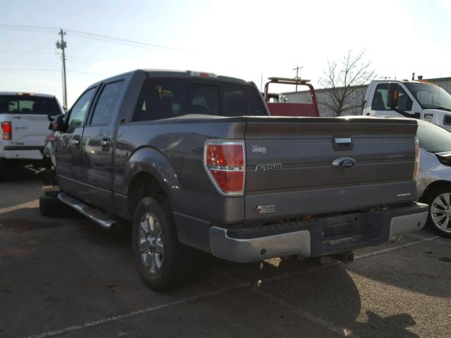 1FTFW1CF4EKG04208 - 2014 FORD F150 SUPER GRAY photo 3