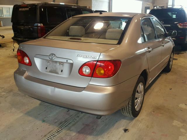 1NXBR32EX3Z084877 - 2003 TOYOTA COROLLA TAN photo 4