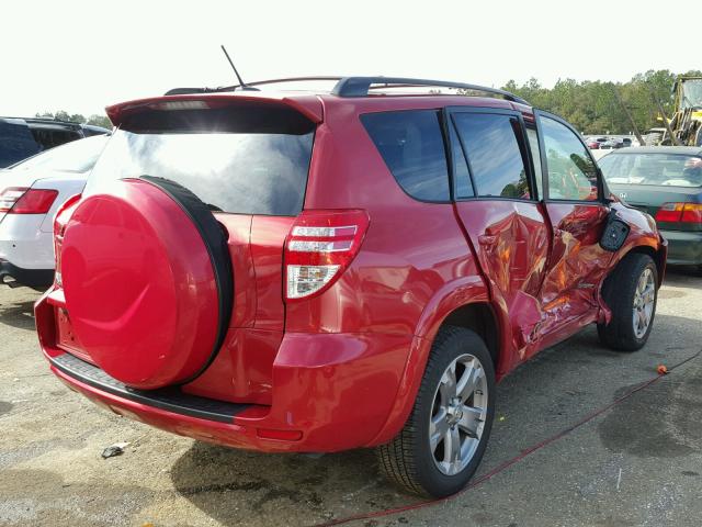 JTMZF32V89D005209 - 2009 TOYOTA RAV4 SPORT RED photo 4