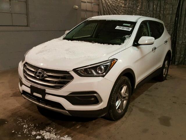 5NMZTDLB2JH065971 - 2018 HYUNDAI SANTA FE S WHITE photo 2