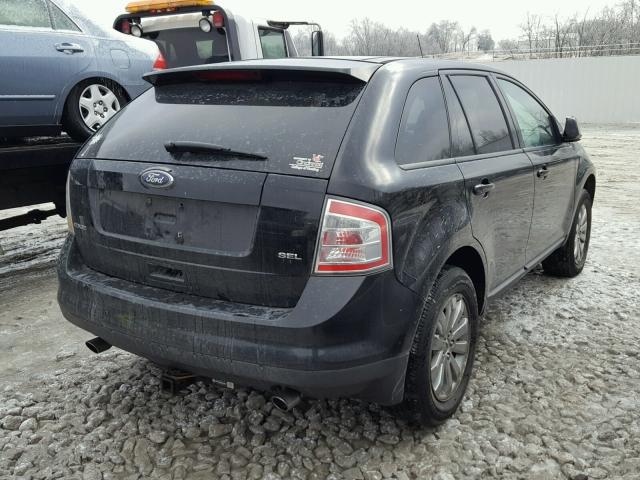 2FMDK38CX8BB11060 - 2008 FORD EDGE SEL BLACK photo 4