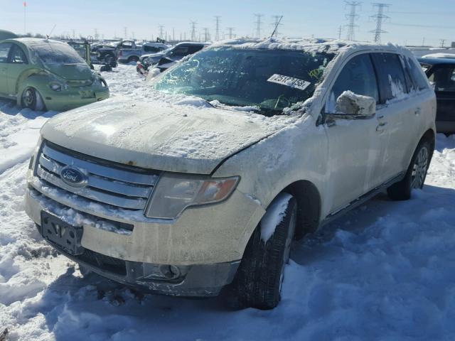 2FMDK49C08BB31810 - 2008 FORD EDGE LIMIT WHITE photo 2