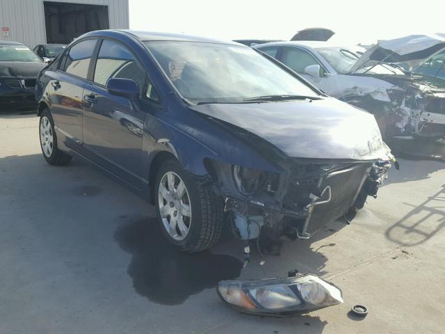 19XFA1F57AE046434 - 2010 HONDA CIVIC LX BLUE photo 1