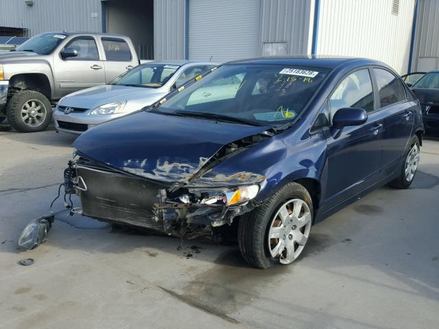 19XFA1F57AE046434 - 2010 HONDA CIVIC LX BLUE photo 2