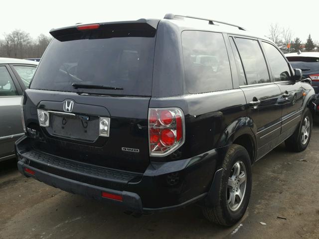 5FNYF18568B051183 - 2008 HONDA PILOT EXL BLACK photo 4