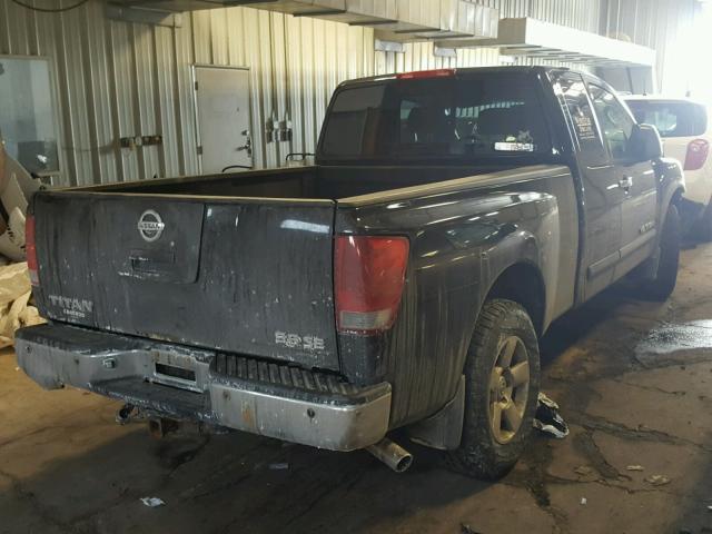 1N6BA06B66N512031 - 2006 NISSAN TITAN XE BLACK photo 4