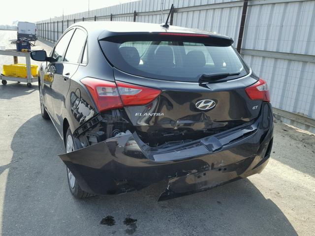 KMHD35LH4HU361643 - 2017 HYUNDAI ELANTRA GT BLACK photo 3