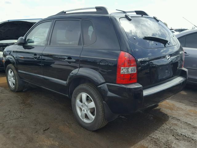 KM8JM12B95U161164 - 2005 HYUNDAI TUCSON GL BLACK photo 3