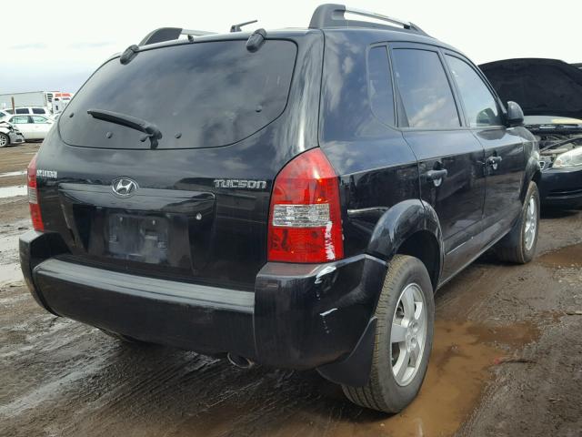 KM8JM12B95U161164 - 2005 HYUNDAI TUCSON GL BLACK photo 4