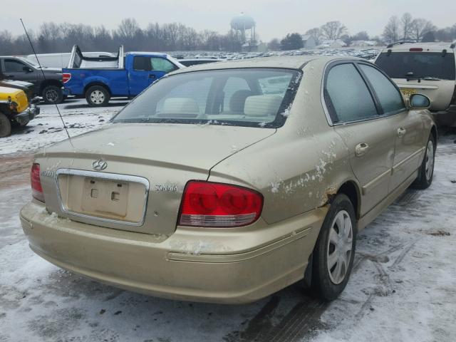 KMHWF25S93A802488 - 2003 HYUNDAI SONATA GL GOLD photo 4