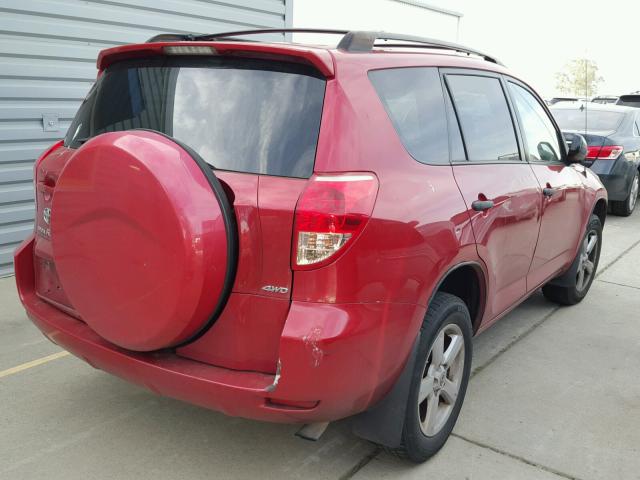 JTMBD35V175120065 - 2007 TOYOTA RAV4 RED photo 4