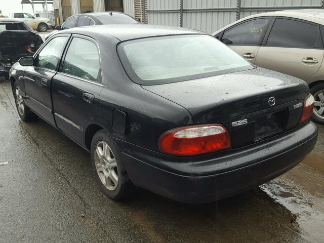 1YVGF22D725262168 - 2002 MAZDA 626 ES BLACK photo 3