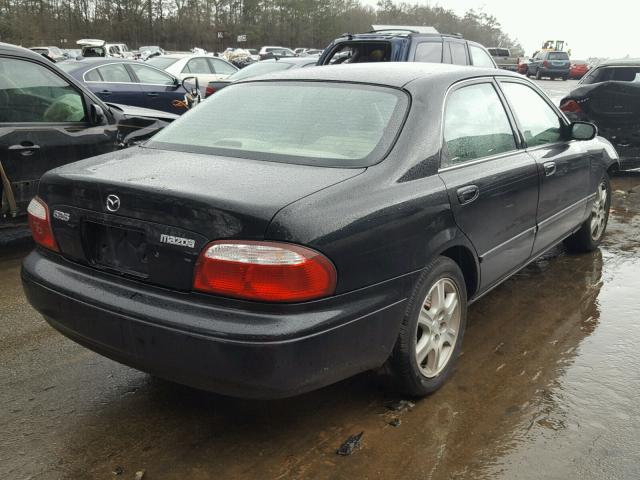 1YVGF22D725262168 - 2002 MAZDA 626 ES BLACK photo 4