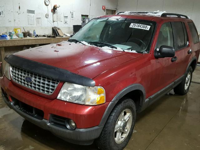 1FMZU73K13ZA95648 - 2003 FORD EXPLORER X RED photo 2