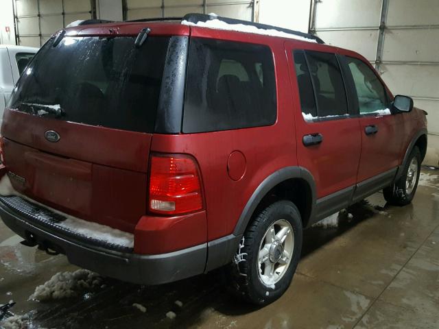 1FMZU73K13ZA95648 - 2003 FORD EXPLORER X RED photo 4