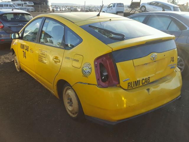 JTDKB20U177633688 - 2007 TOYOTA PRIUS YELLOW photo 3