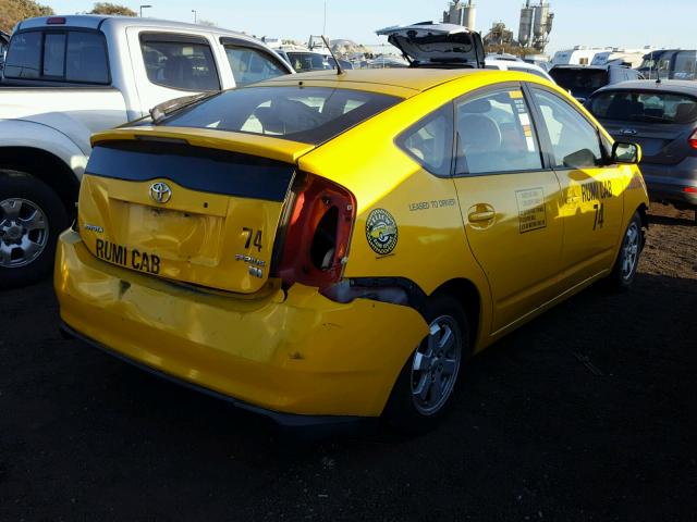 JTDKB20U177633688 - 2007 TOYOTA PRIUS YELLOW photo 4