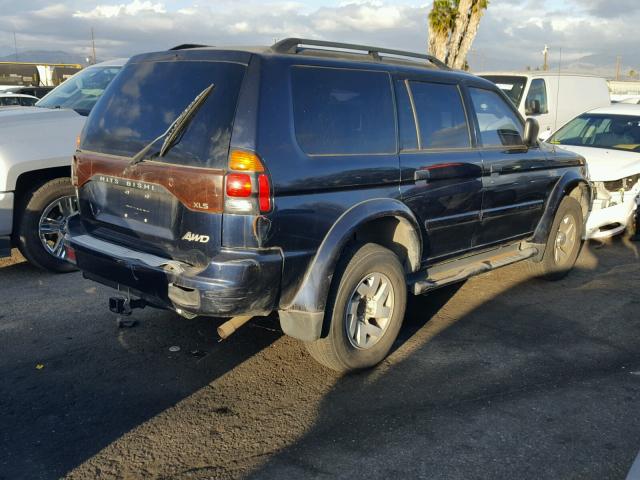 JA4MT31R23J045182 - 2003 MITSUBISHI MONTERO SP BLUE photo 4