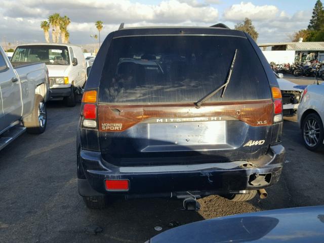 JA4MT31R23J045182 - 2003 MITSUBISHI MONTERO SP BLUE photo 9